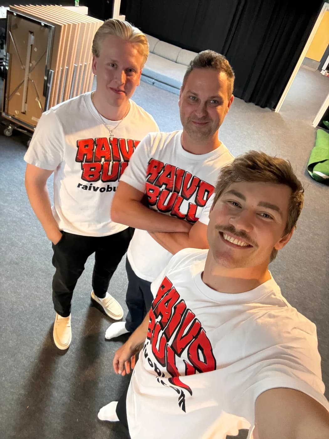 The founders with Daniel Ahola