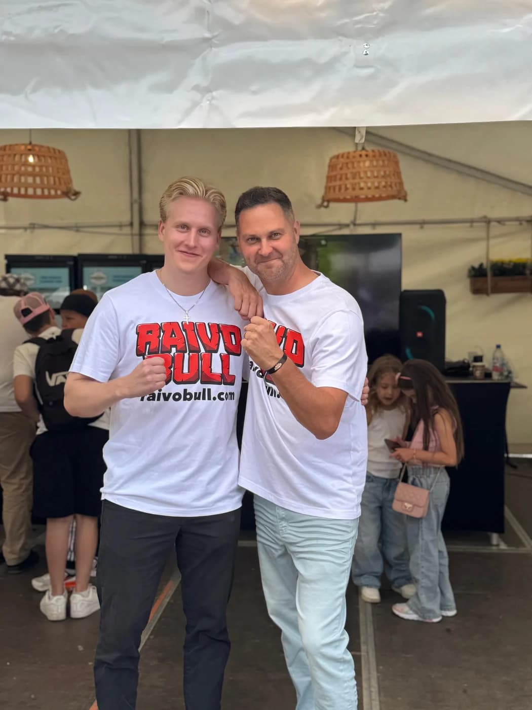 Founders Jalo and Miika together at an event